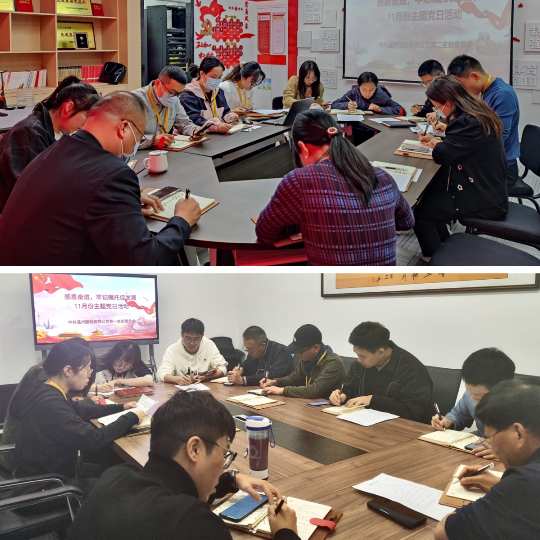 感恩奮進(jìn)，牢記囑托促發(fā)展丨面粉公司開展11月份主題黨日活動(dòng)